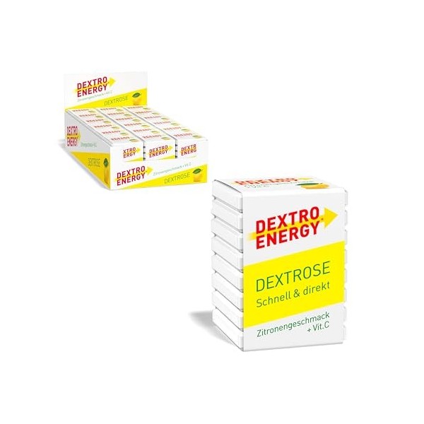 Dextro Energy Cube – Glucose de raisin rapidement disponible avec ajout de vitamine C – Convient pour la vie quotidienne, le 