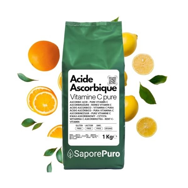 Vitamine C en poudre Acide L-Ascorbique 1 kg