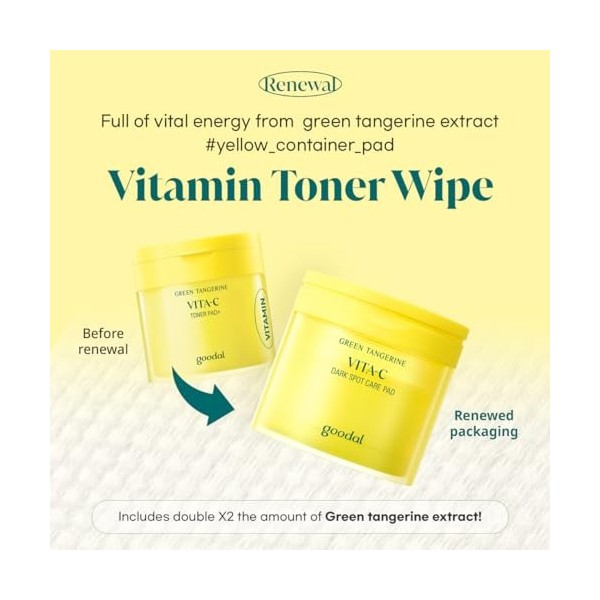 GOODAL Vita C Toning Pad en mandarine verte 23AD