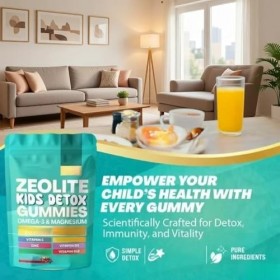 Gummies pour enfants, renforce la fonction immunitaire, favorise la santé intestinale, nettoie les toxines du corps, vitamine