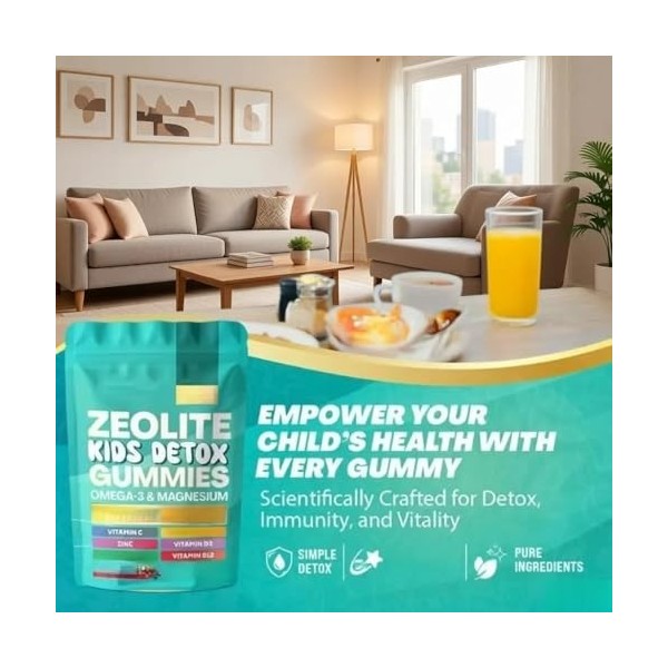 Gummies pour enfants, renforce la fonction immunitaire, favorise la santé intestinale, nettoie les toxines du corps, vitamine