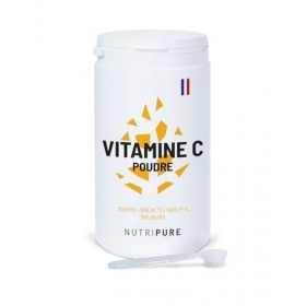 Nutripure | Vitamine C Vegan 100% Pure en Poudre | Ingrédient breveté Quali®-C | Antioxydant | Fatigue, Rhume, Immunité | San...
