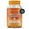 Multivitaminées Gommes - 13 vitamines: A, C, D, E, K, B1, B2, B3, B5, B6, B12, biotine, acide folique, zinc et sélénium - Goû