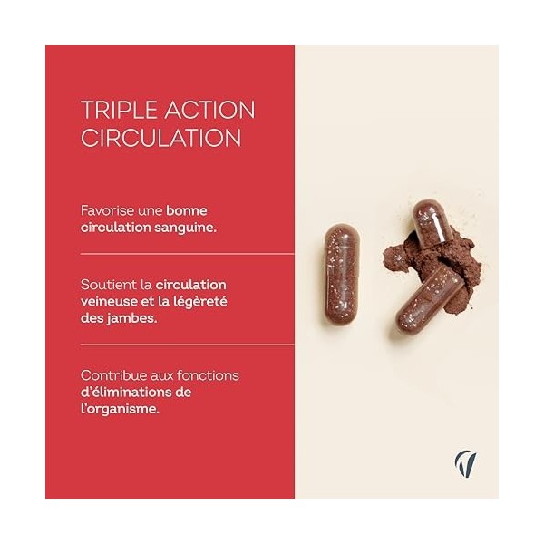 Vitavea bien-être – Circulation Expert 360 – Complément Alimentaire Jambes Légères & Circulation Sanguine – Vitamines C, E, B