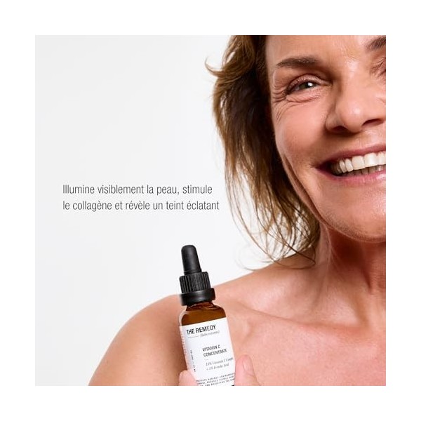 The Remedy Laboratories Vitamin C Concentrate – Sérum vitamine C haute concentration, bouclier antioxydant pour une peau lumi