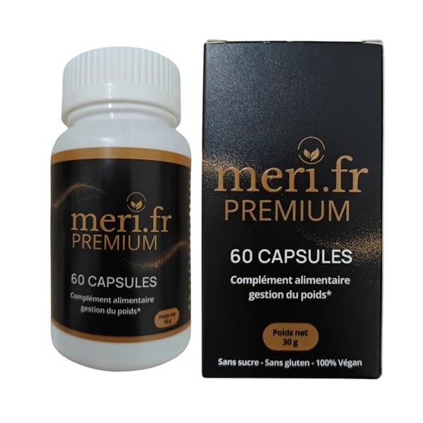 Meri.fr PREMIUM Formule à la L-carnitine, aide à combattre les exces de poids
