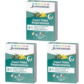 JUVAMINE - Expert Voies Respiratoires – Facilite la respiration - Système immunitaire - Adoucit la gorge – Eucalyptus - Erysi