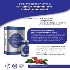 Biostile C Vitamin Microencapsulée – Vitamine C des cynorrhodons pour lénergie et limmunité