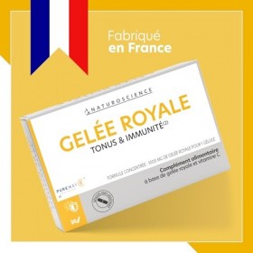 Naturoscience - Gelée Royale - Complément Alimentaire Tonus, Immunité, Boost, Fatigue 100% Naturel - Vitamine C PureWay Breve
