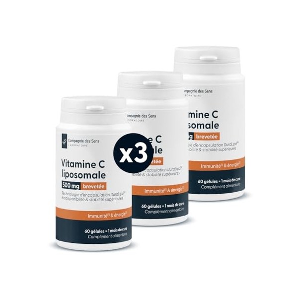 Vitamine C liposomale DuraLipo™ 500 mg - Biodisponibilité supérieure - Libération prolongée Vitamine C