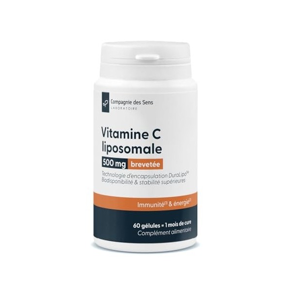 Vitamine C liposomale DuraLipo™ 500 mg - Biodisponibilité supérieure - Libération prolongée Vitamine C