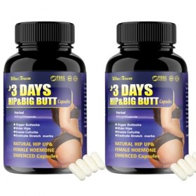 Hip butt 3 Days enlargement capsules à base dingrédients 100% naturels.