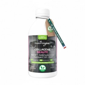 Collagène Beauté Boisson Vegan Nutrigée – Peptides VegCol®, acide hyaluronique, vitamines C & E, zinc – peau ferme, rides réd