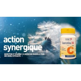 LongLife® Quercetina 200 | Haute dose avec vitamine C à libération prolongée | Défenses immunitaires | Réduction de la fatigu