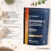 Vitamine C 1000mg Complexe avec Citrus Bioflavonoids et Rosa Canina | Cure de 6 Mois - 180 Comprimés Végans | Vitamin C Compl