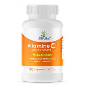 Vitamine C 1000mg Haute Dose – Gélules à Haute Biodisponibilité – Booster Immunité & Énergie, Antioxydant pour Peau, Collagèn