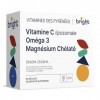 Vitamine C liposomale + oméga-3 + magnésium. Dosage élevé. 100 % naturel. Vitamines Bright Naturo. 28 sachets par jour