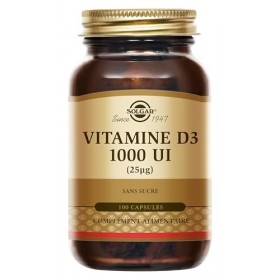Solgar Vitamine D3 1000 UI 25 µg - Soutient les Défenses immunitaires - Santé des Os - Fonction Musculaire - Dosage Efficac