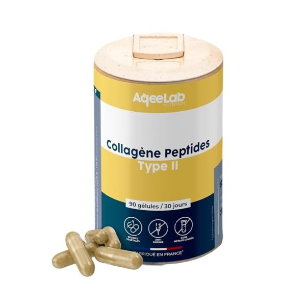 Peptides de collagène Peptan® type 2 – Colartix® • Articulations & Cartilages • Collagène hydrolysé IIm • 90 gélules végétale...