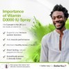 BetterYou Vitamin D 3000 IU Oral Spray, Fast Acting Vitamin D3 Supplement, Supports Bones, Teeth and a Healthy Immune System,...