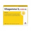 Vitagamma D3 2000 UI : lénergie solaire pour votre santé, contribue au fonctionnement normal du système immunitaire, 100 com