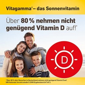 Vitagamma D3 2000 UI : lénergie solaire pour votre santé, contribue au fonctionnement normal du système immunitaire, 100 com
