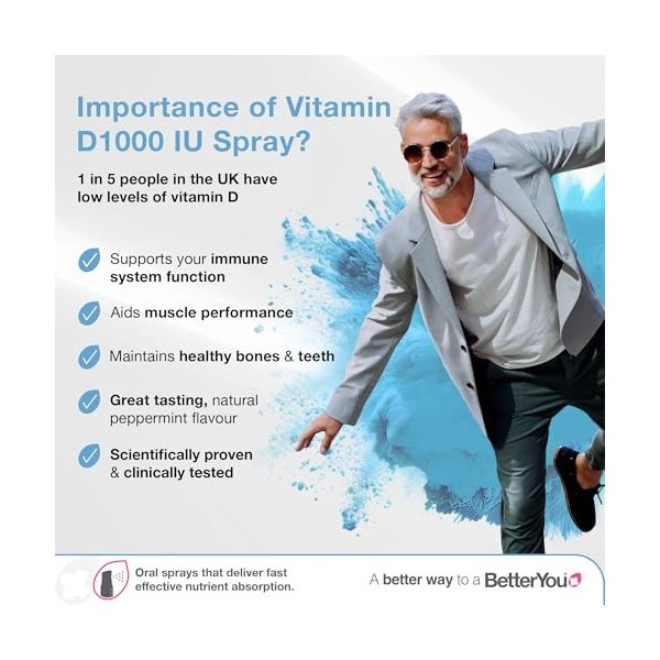 BetterYou | Dlux 1000 Daily Vitamin D | 1 x 15ml