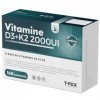 Vitamine D3 2000 UI + Vitamine K2 160 comprimés à Haute Dose pour les Articulations, les Os, les Dents, les Muscles, le Systè