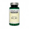 EPAPLUS NUTRABITS Vitamine D3 + K2 2000 UI + 75 µg MK7 - 90 gélules végétales - os, dents et système immunitaire - Végétali