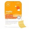 Wellbeing Nutrition Melts Natural Vitamine D3 + K2 Complément alimentaire pour immunité, cœur, muscle, os, protection cellula