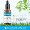 Vitamine D3 + K2 en gouttes – Formule haute teneur avec MK-7 et huile MCT | 50 ml 1250 gouttes | Vegan & sans additifs – pa V...