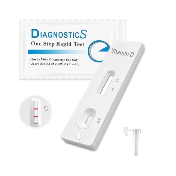Test Rapide à Domicile,Kit de Test Practique,Test rapide DIY pour la carence en vitamine D,Mesure et détection des besoins Te