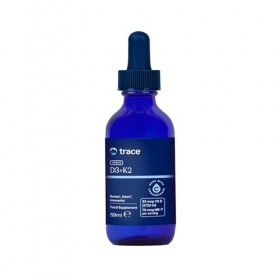 Trace Minerals - Vitamine D3 + K2 Ionique Liquide | 125 mcg 5 000 UI de D3, 100 mcg de K2 | Supplément Alimentaire Concentr