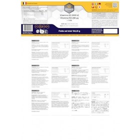 NovAging Vitamine D3 2000UI K2 Mk-7 200µg, TCM, Anti-Age - 365 Comprimés, 1 an de provisions, 100% Vegan - Précisement dosé