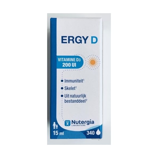Nutergia Ergy D - Vitamine D3 200 UI - 15ml