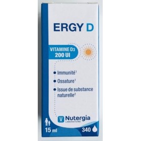 Nutergia Ergy D - Vitamine D3 200 UI - 15ml