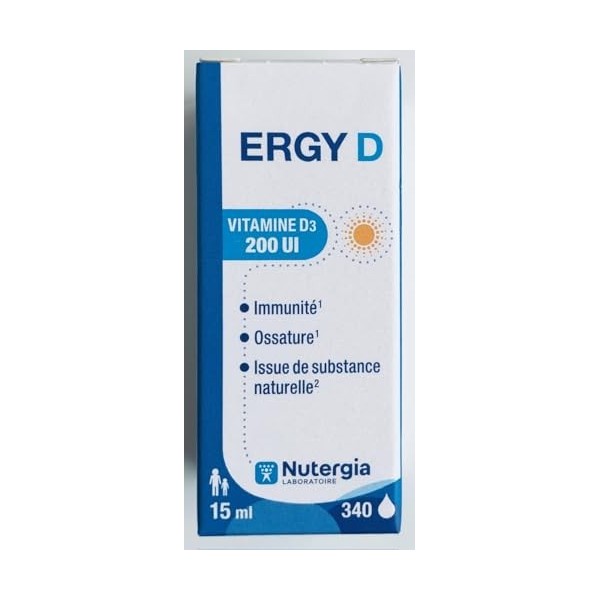 Nutergia Ergy D - Vitamine D3 200 UI - 15ml