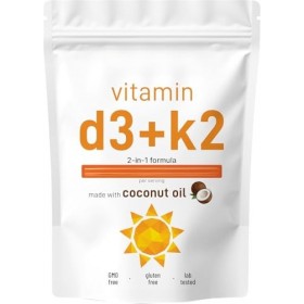 Huile de noix de coco vierge | Soutien osseux, immunitaire et cardiaque 2 en 1 | Facile à avaler, soutien immunitaire et abso