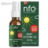NFO BABY Vitamin D3 Spray 400 UI/10 μg [20 ml: 110 jours/pulvérisations] Vitamine D naturelle pour enfants, Spray bébé Vitami