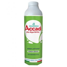 Lot de 6 pots de vitamine A D3 pour latte Granarolo Senza Lattosio Scremato 1 litre