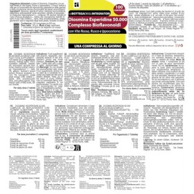 Ensemble de suppléments circulation antioxydante | système immunitaire et os | Diosmine Hexpéridine Bioflavonoïdes 100 compri