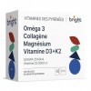 Omega 3 Magnésium Vitamine D3 K2 8000 UI Collagène Marin Hydrolysé Acide Hyaluronique Q10 Zinc – Gestion Osseuse et Cellulair
