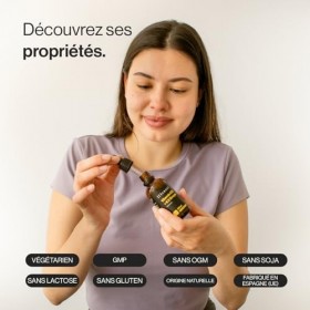 Vitamine D3 + K2 Gouttes - Ingrédients Premium K2VITAL® MK-7 All-Trans 99,7% et Vitamine D3 Naturelle de Lanoline - pour les 