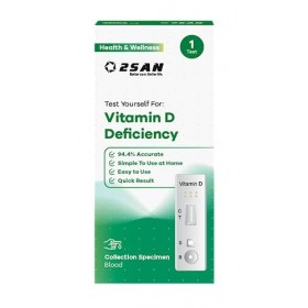 Kit de test de vitamine D pour un usage domestique – Test sanguin précis de vitamine D pour détecter une carence en vitamine 