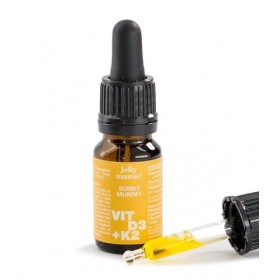 Jolly mama! Vitamine D3 K2 Sunny Mummy | Grossesse, Post-Partum & Allaitement | Vegan | Sans Additifs | Cure 3 Mois | Fabriqu