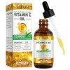 Vitamine E Huile, Huile De Vitamine E 75,000 Ui, 100% Naturel vitamine e Liquide Pure pour le Visage, les Cheveux, les Ongles...