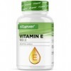 Vitamine E 400 U.I. naturelle - 365 capsules softgel - Premium : vitamine E naturelle de tournesol - 12 mois dapprovisionnem