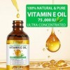 Huile de Vitamine E 75 000 UI, Vitamine E Oil - Skincare That Helps Reduce The Appearance Of Stretch Marks and Scars,Natural