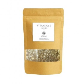 Erbotech, Vitamine E, paquet denv. 100 capsules, 400IU, supplément de vitamine E, protège les cellules contre le stress oxyd