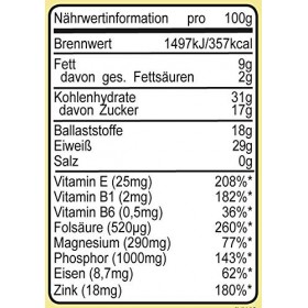 Seitenbacher Germe de blé I Vitamine E I Fibres I Spermidine I Protéines I Lot de 12 12 x 125 g 
